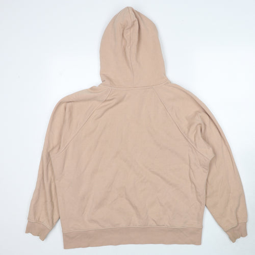 Divided by H&M Mens Beige Cotton Pullover Hoodie Size S