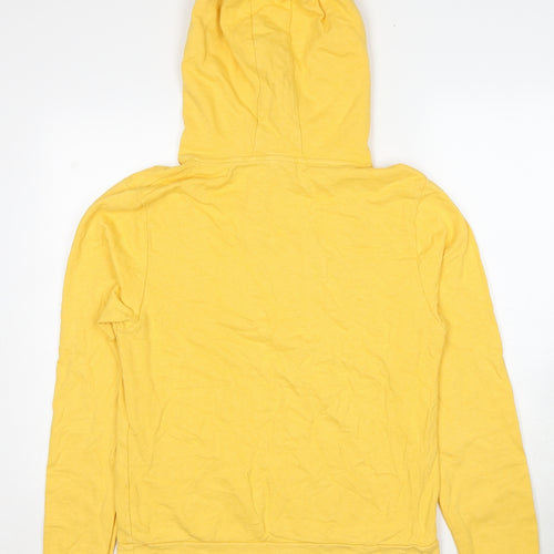 Disney Womens Yellow Cotton Pullover Hoodie Size L Pullover - Winne the Pooh