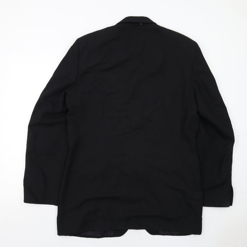 Jonathan Adams Mens Black Polyester Jacket Suit Jacket Size 40 Regular