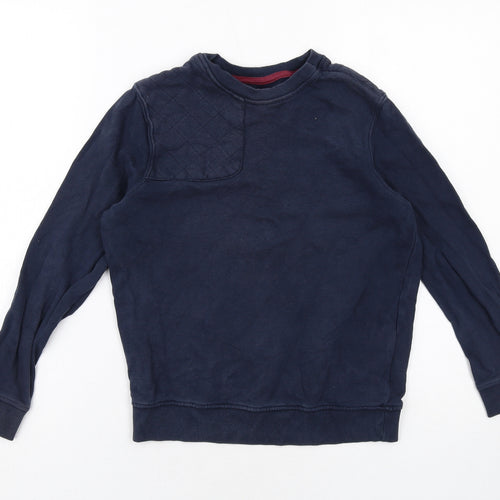 Marks and Spencer Boys Blue Cotton Pullover Sweatshirt Size 9-10 Years Pullover