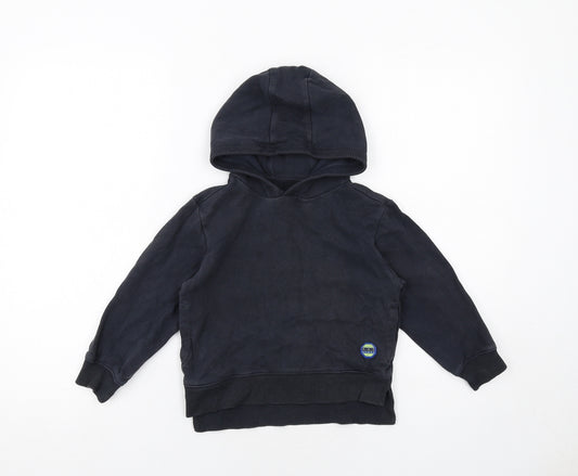 NEXT Boys Black Cotton Pullover Hoodie Size 4 Years Pullover