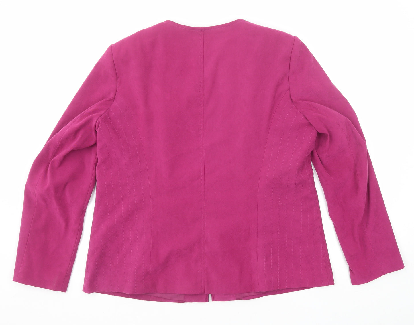 Bonmarché Womens Pink Jacket Size 18 Zip