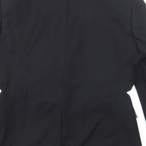 Ventuno 21 Mens Black Polyester Jacket Suit Jacket Size 38 Regular