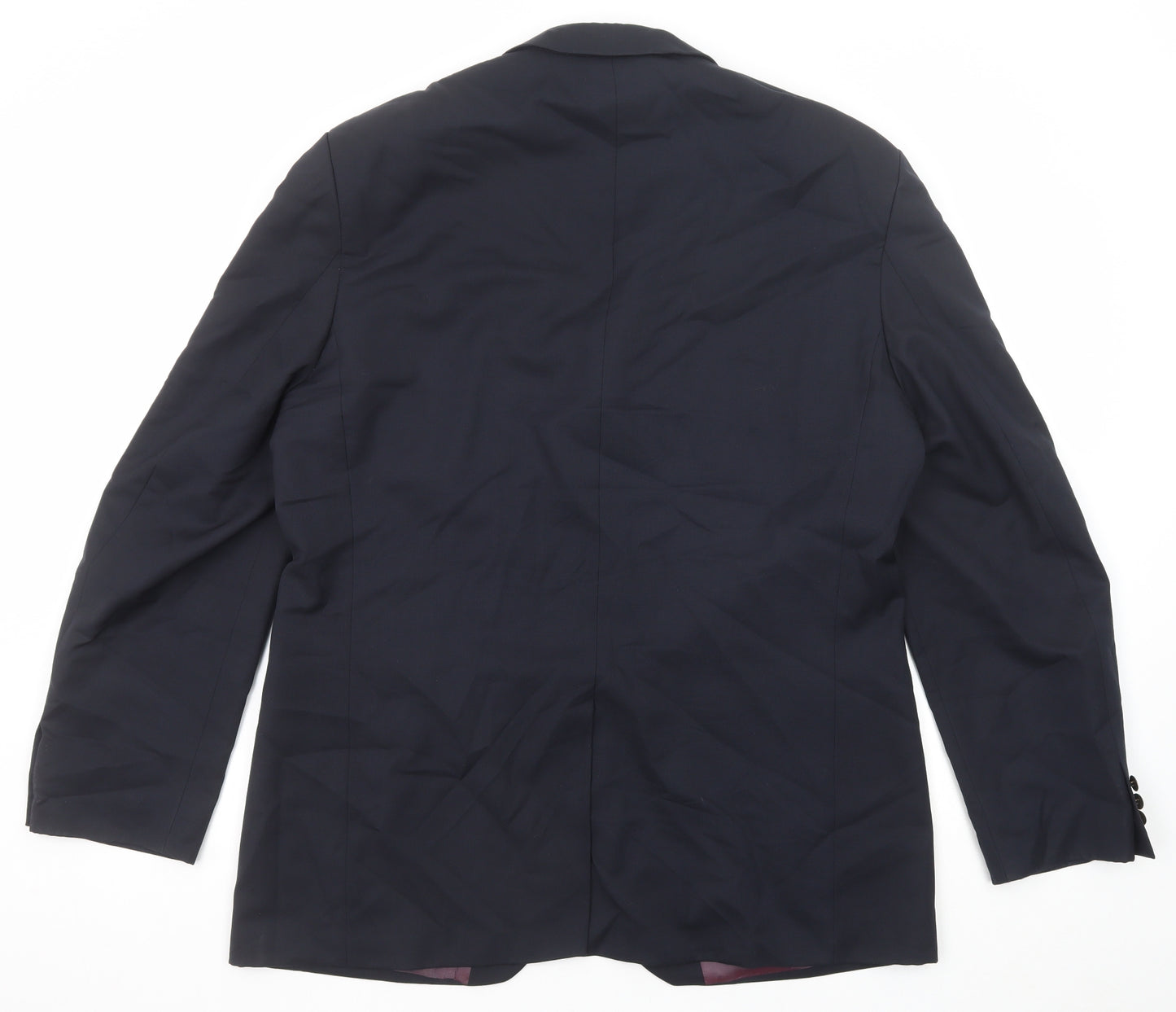 Burton Mens Black Wool Jacket Suit Jacket Size 44 Regular