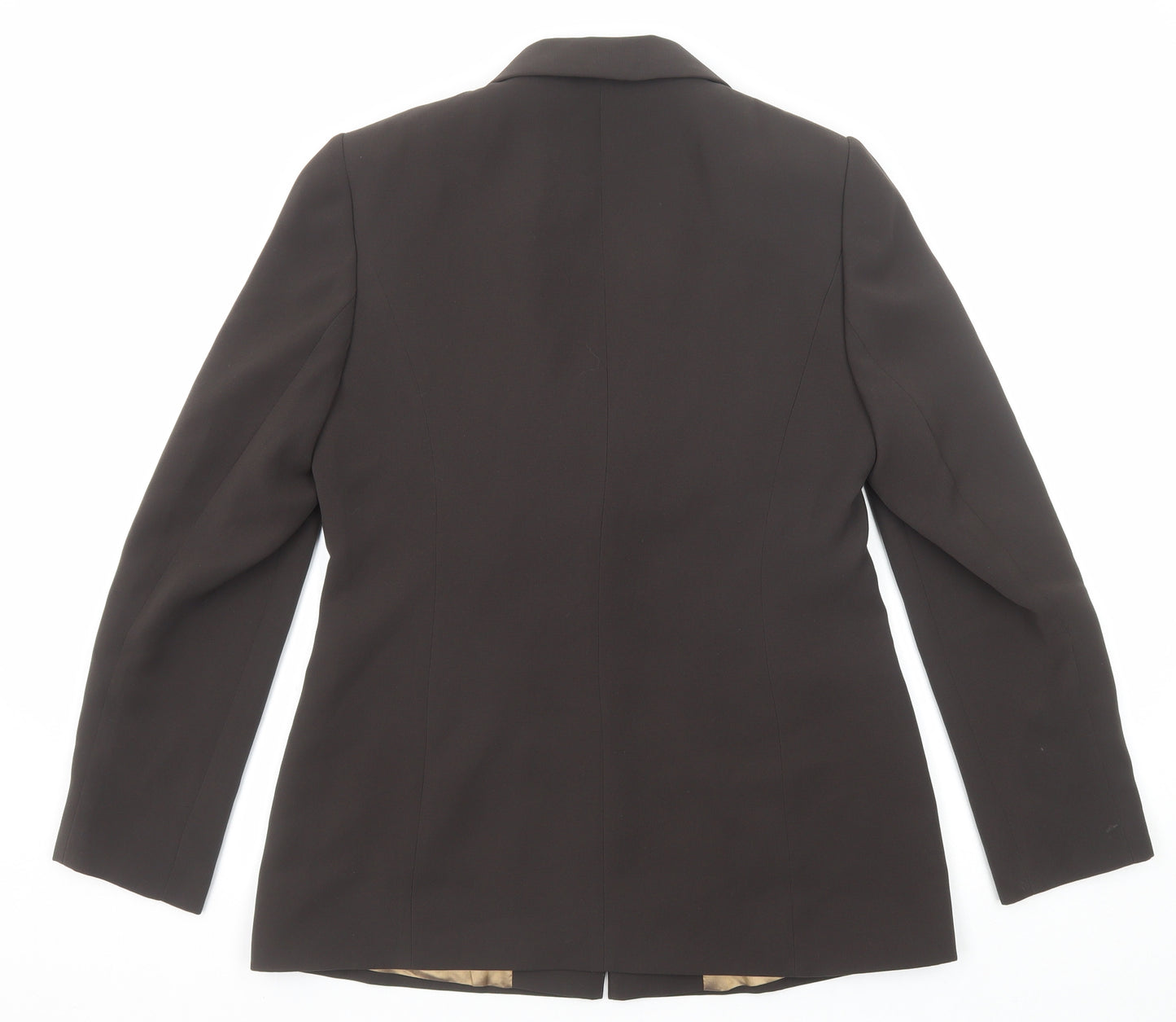 Principles Womens Brown Polyester Jacket Blazer Size 12