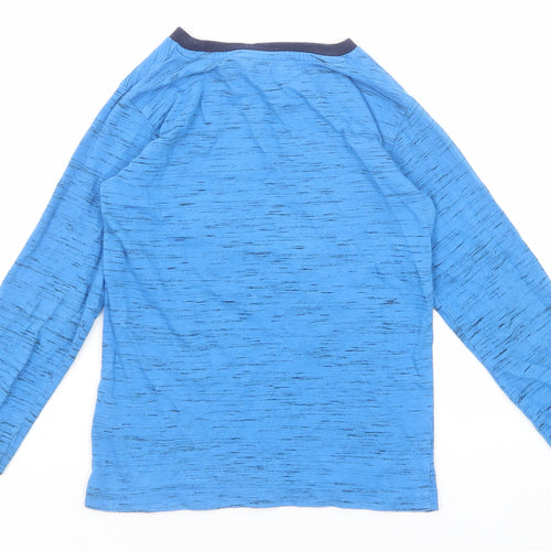 NEXT Boys Blue Cotton Basic T-Shirt Size 4-5 Years Round Neck Pullover - Fire Engine