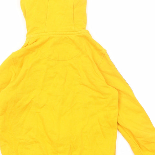 Mothercare Boys Yellow Cotton Full Zip Hoodie Size 5-6 Years Zip
