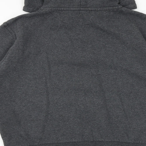 Dunnes Stores Mens Grey Cotton Full Zip Hoodie Size M