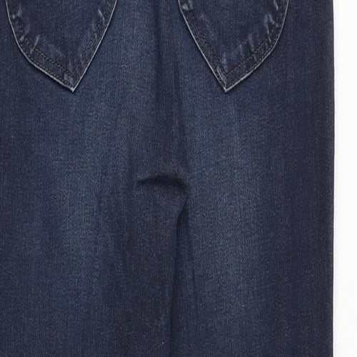 Lee Womens Blue Polyester Skinny Jeans Size 30 in Regular Zip