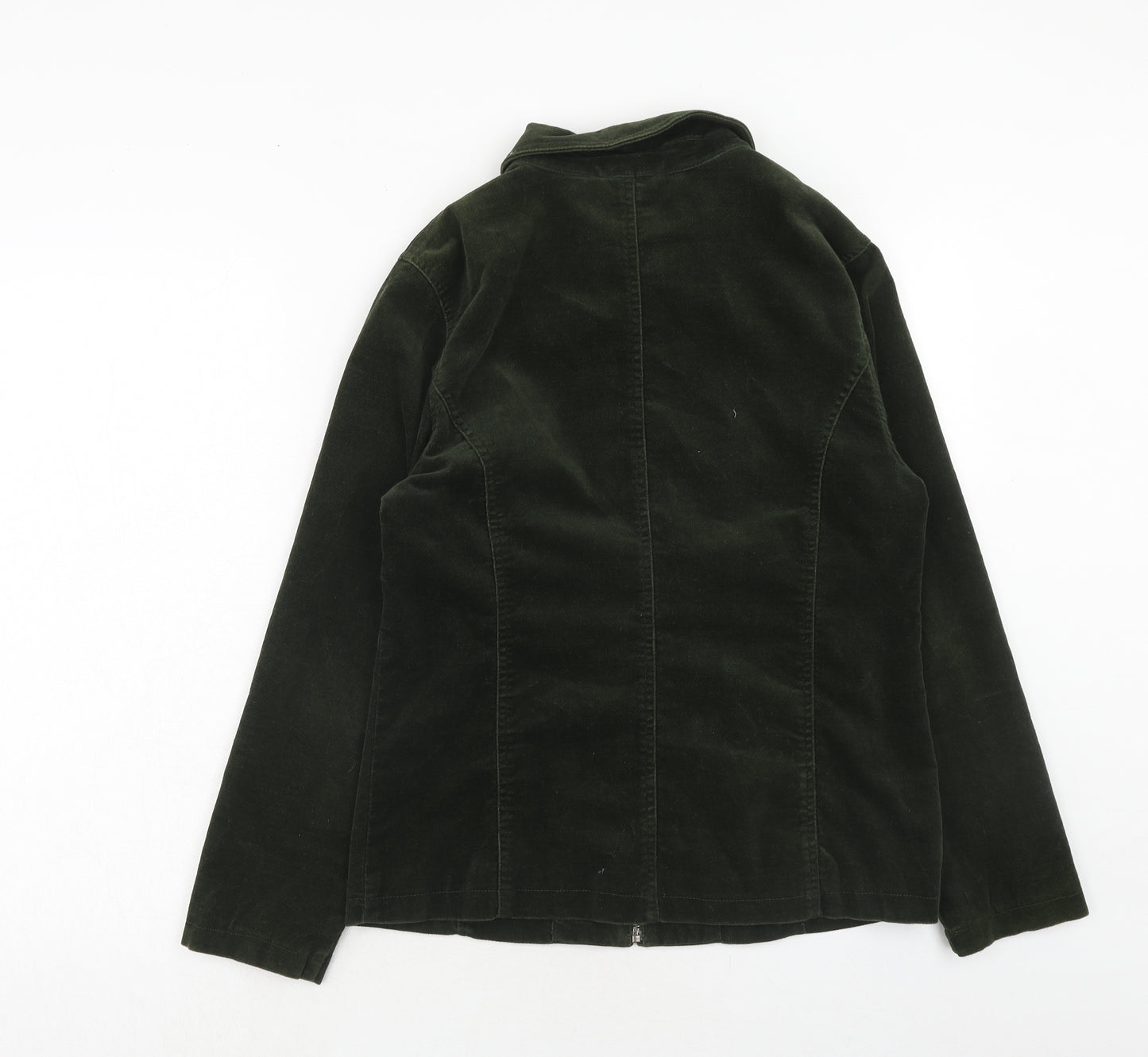 DASH Womens Green Jacket Size 12 Button