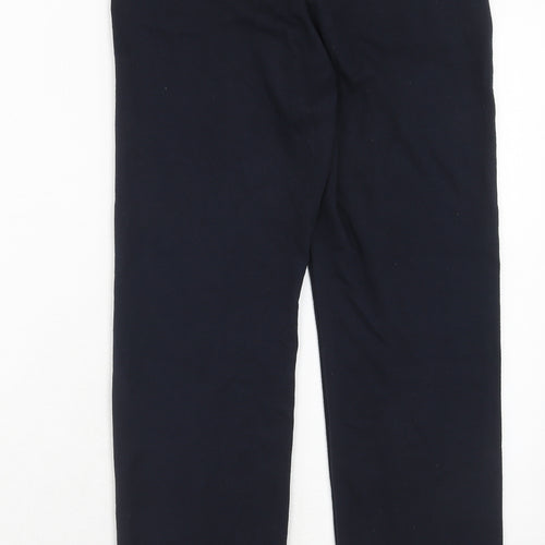 Marks and Spencer Womens Blue Polyester Trousers Size 8 Regular