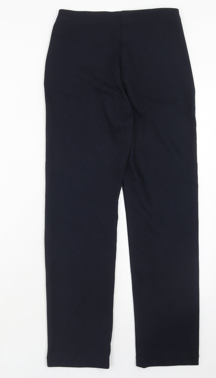 Marks and Spencer Womens Blue Polyester Trousers Size 8 Regular