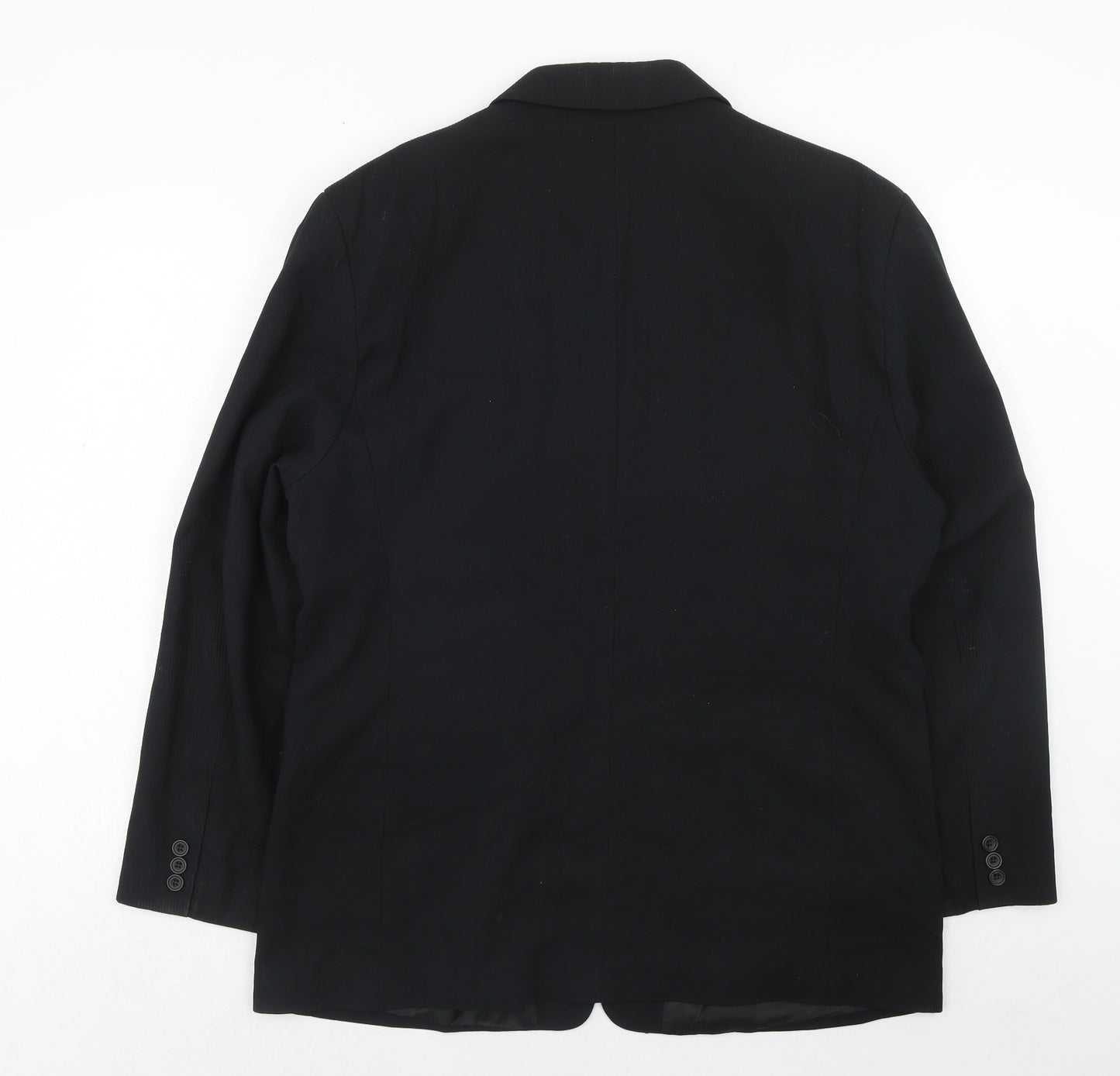 Kilinch Mens Black Polyester Jacket Suit Jacket Size 46 Regular