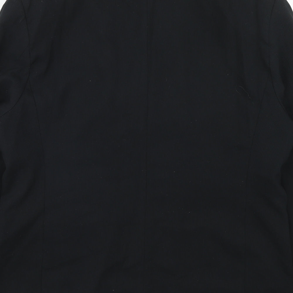 Kilinch Mens Black Polyester Jacket Suit Jacket Size 46 Regular