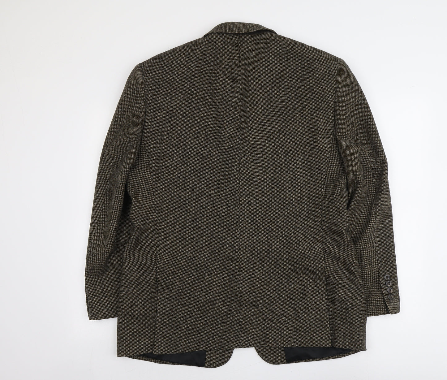 Moon Mens Brown Wool Jacket Suit Jacket Size 42 Regular