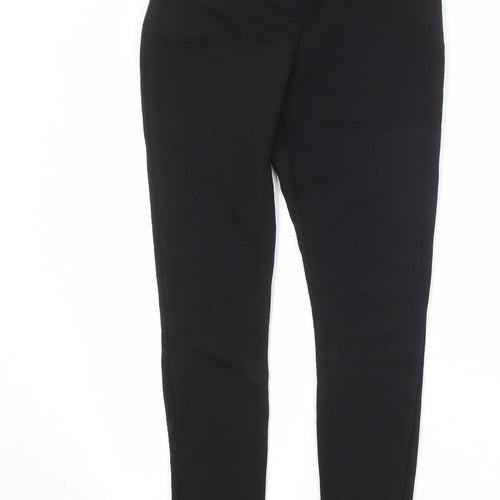 Boohoo Womens Black Polyester Trousers Size 10 Regular