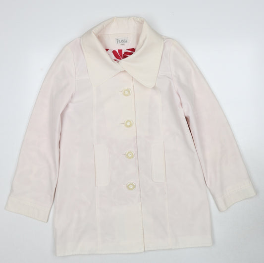 fransa Womens Multicoloured Jacket Size M Button