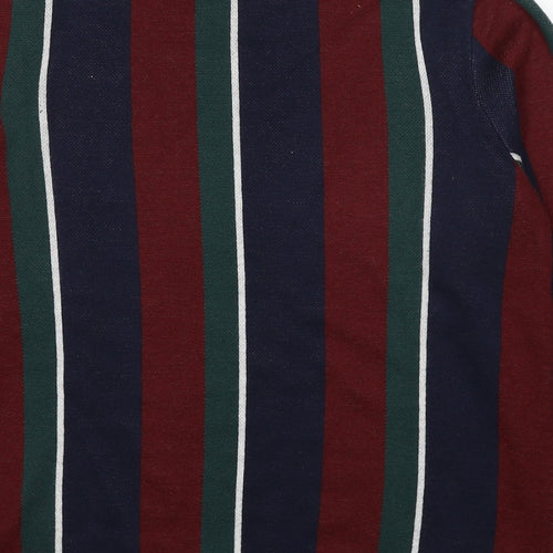 Topman Mens Multicoloured Round Neck Striped Acrylic Pullover Jumper Size S Long Sleeve