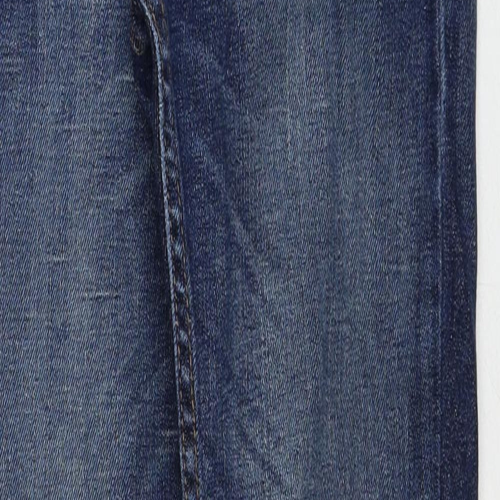 Hollister Womens Blue Cotton Skinny Jeans Size 26 in L30 in Regular Zip