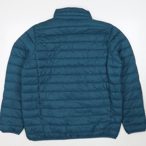 TOG24 Mens Blue Quilted Jacket Size XL Zip
