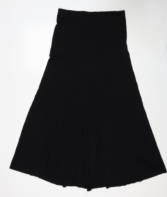 Jigsaw Womens Black Viscose Maxi Skirt Size S
