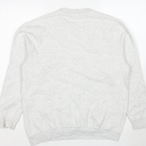 Lane Seven Mens Grey Cotton Pullover Sweatshirt Size L