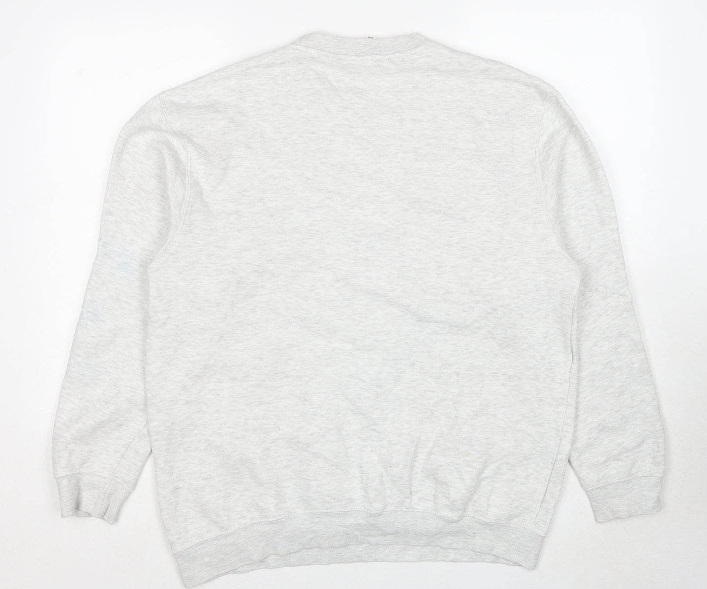 Lane Seven Mens Grey Cotton Pullover Sweatshirt Size L