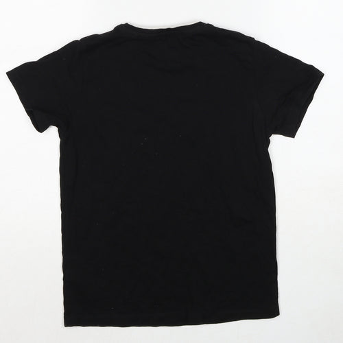NEXT Boys Black Cotton Basic T-Shirt Size 11 Years Round Neck Pullover - Uploading Please Wait