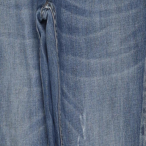 Firetrap Mens Blue Cotton Straight Jeans Size 34 in L34 in Regular Button