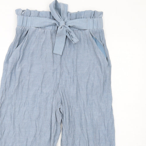 New Look Womens Blue Viscose Harem Trousers Size 14 Regular