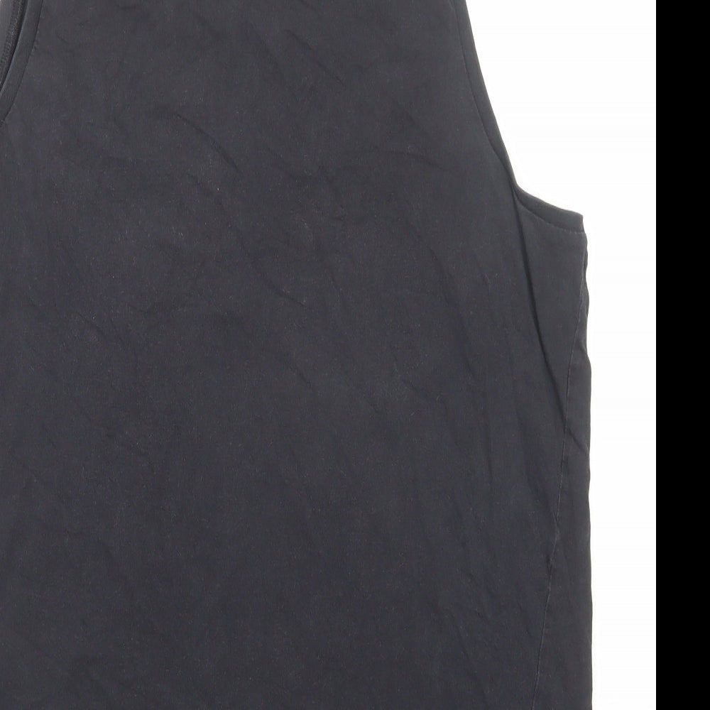 Threadbare Mens Black Cotton T-Shirt Size XL Round Neck