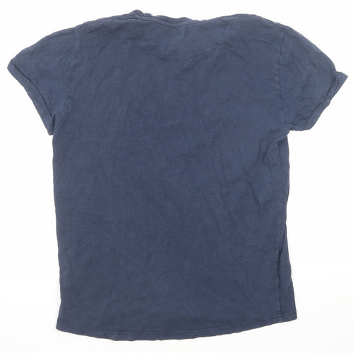 Clean Cut Copenhaged Mens Blue Cotton T-Shirt Size L Round Neck