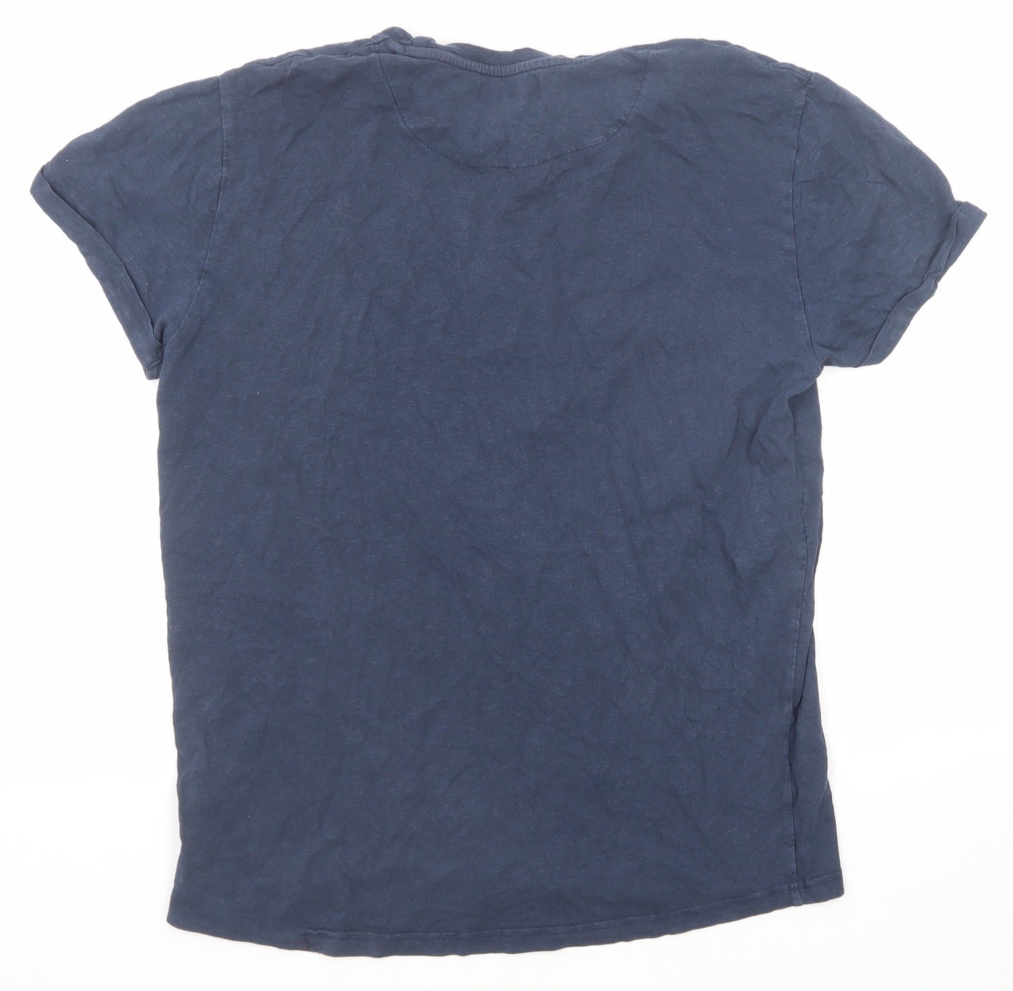 Clean Cut Copenhaged Mens Blue Cotton T-Shirt Size L Round Neck