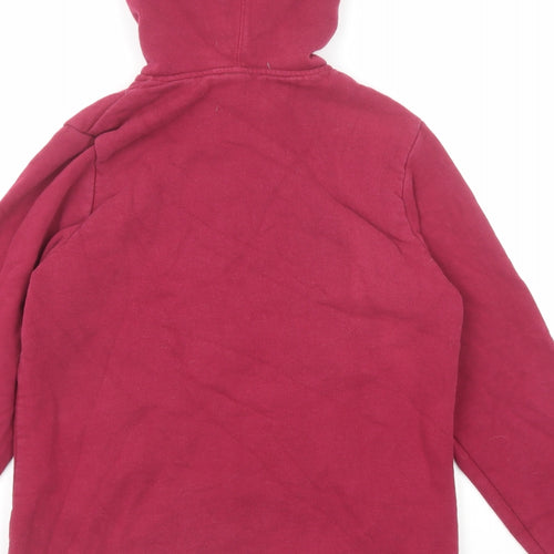 TOG24 Womens Pink Cotton Full Zip Hoodie Size 10 Zip