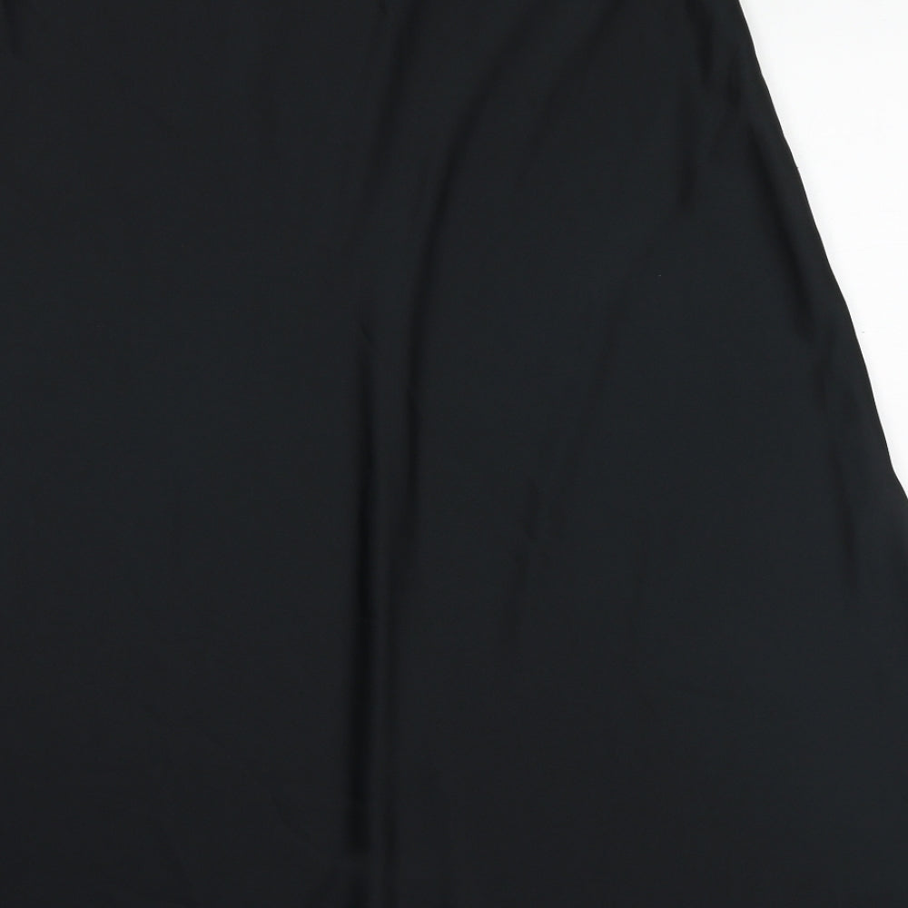 Marks and Spencer Womens Black Polyester Swing Skirt Size 16