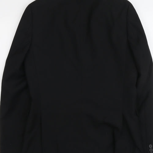 Burton Mens Black Polyester Jacket Suit Jacket Size 38 Regular