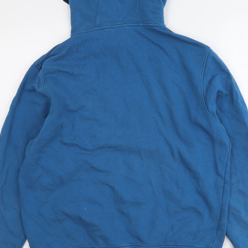 The North Face Mens Blue Cotton Pullover Hoodie Size M