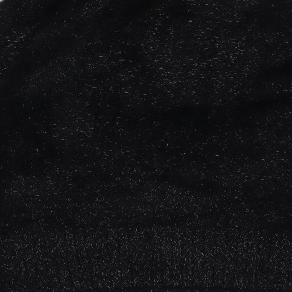 Autograph Womens Black Round Neck Polyamide Pullover Jumper Size 12