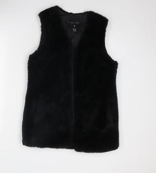New Look Womens Black Gilet Jacket Size 12 - No closure