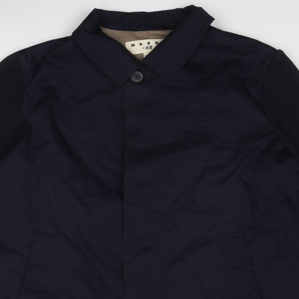 H&M Mens Blue Jacket Size 48 Button
