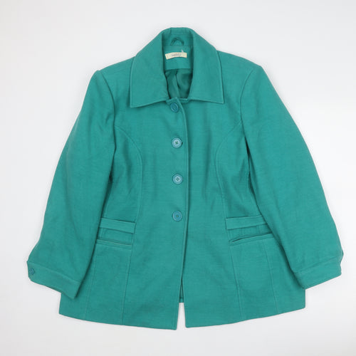 Classics Womens Green Jacket Size 20 Button