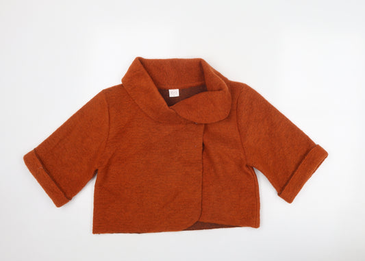 Libra Womens Orange Jacket Size 10 Button