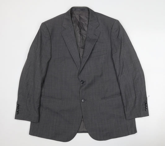 Brook Taverner Mens Grey Wool Jacket Suit Jacket Size 42 Regular