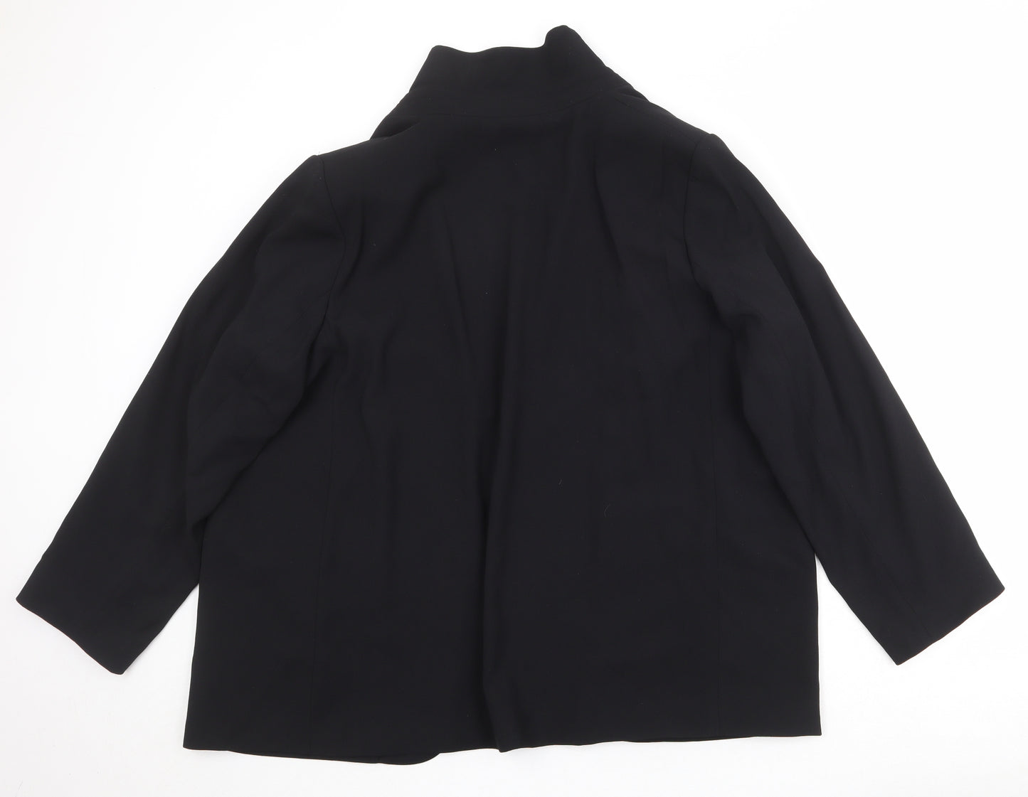 Marks and Spencer Womens Black Polyester Jacket Blazer Size 20