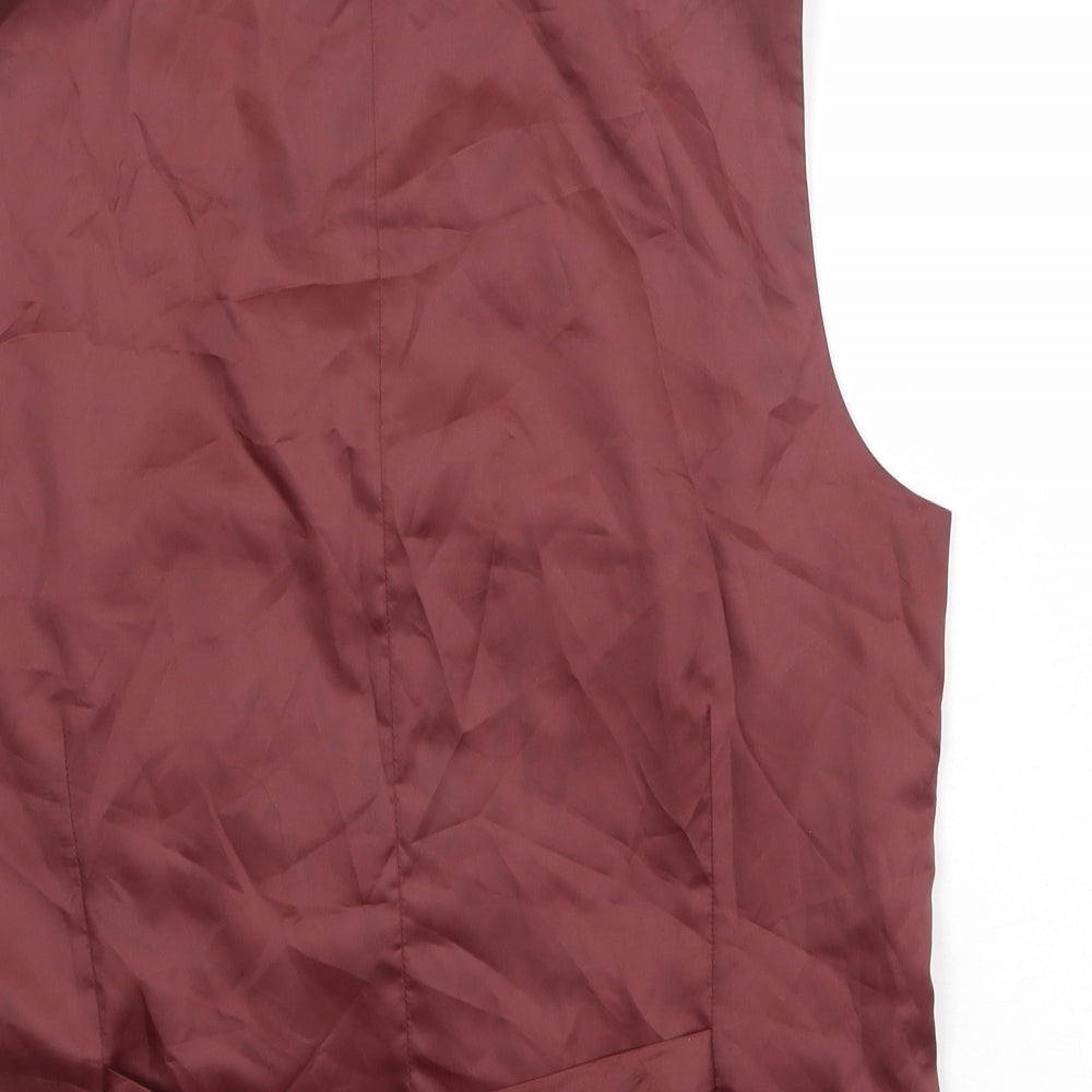 NEXT Mens Multicoloured Plaid Polyester Jacket Suit Waistcoat Size 40 Regular