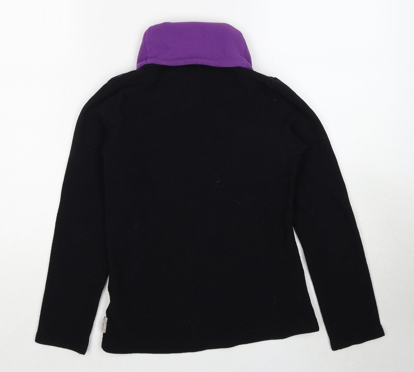 DECATHLON Womens Black Colourblock Polyester Pullover Sweatshirt Size XS Pullover