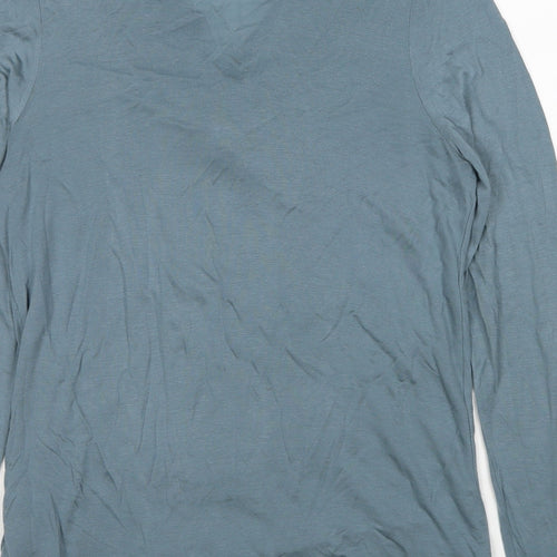 Autograph Womens Blue Lyocell Basic T-Shirt Size 12 Round Neck