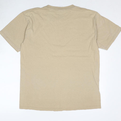 Karrimor Mens Beige Cotton T-Shirt Size L Round Neck