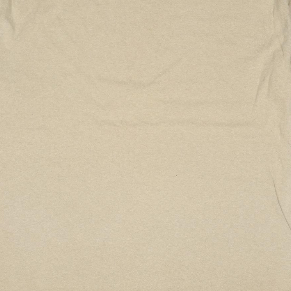 Karrimor Mens Beige Cotton T-Shirt Size L Round Neck