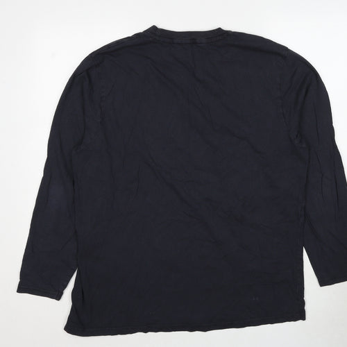 Charles Wilson Mens Black Cotton Pullover Sweatshirt Size XL